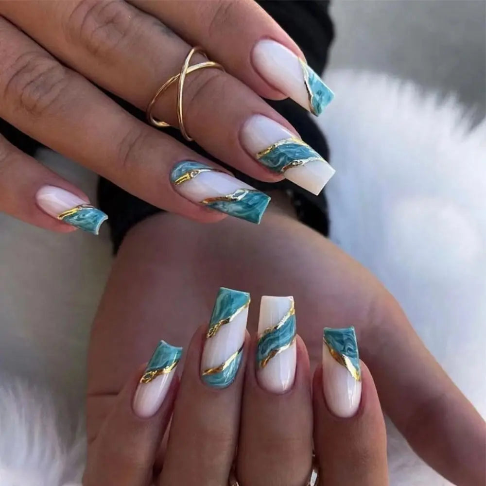 Fashion Colorful Butterfly False Nail