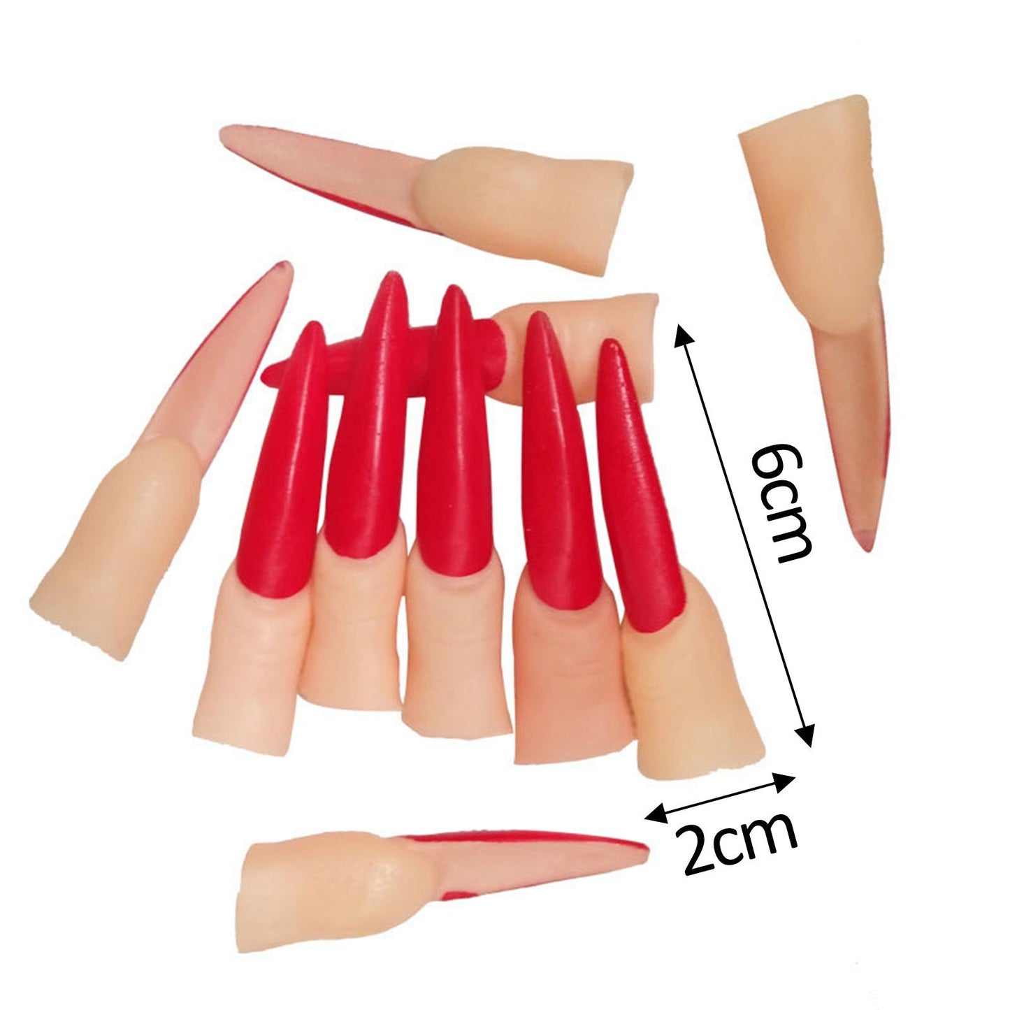 10 Pieces Witch Fingers False Witch Nails