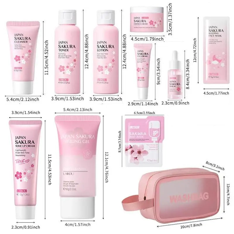 Sakura Skincare Set, 29pcs/set