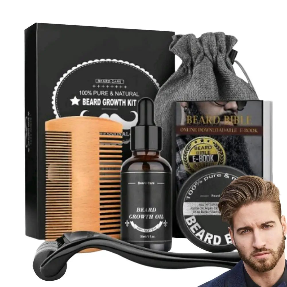 5pcs Men Beard Barba Grooming Beard Set