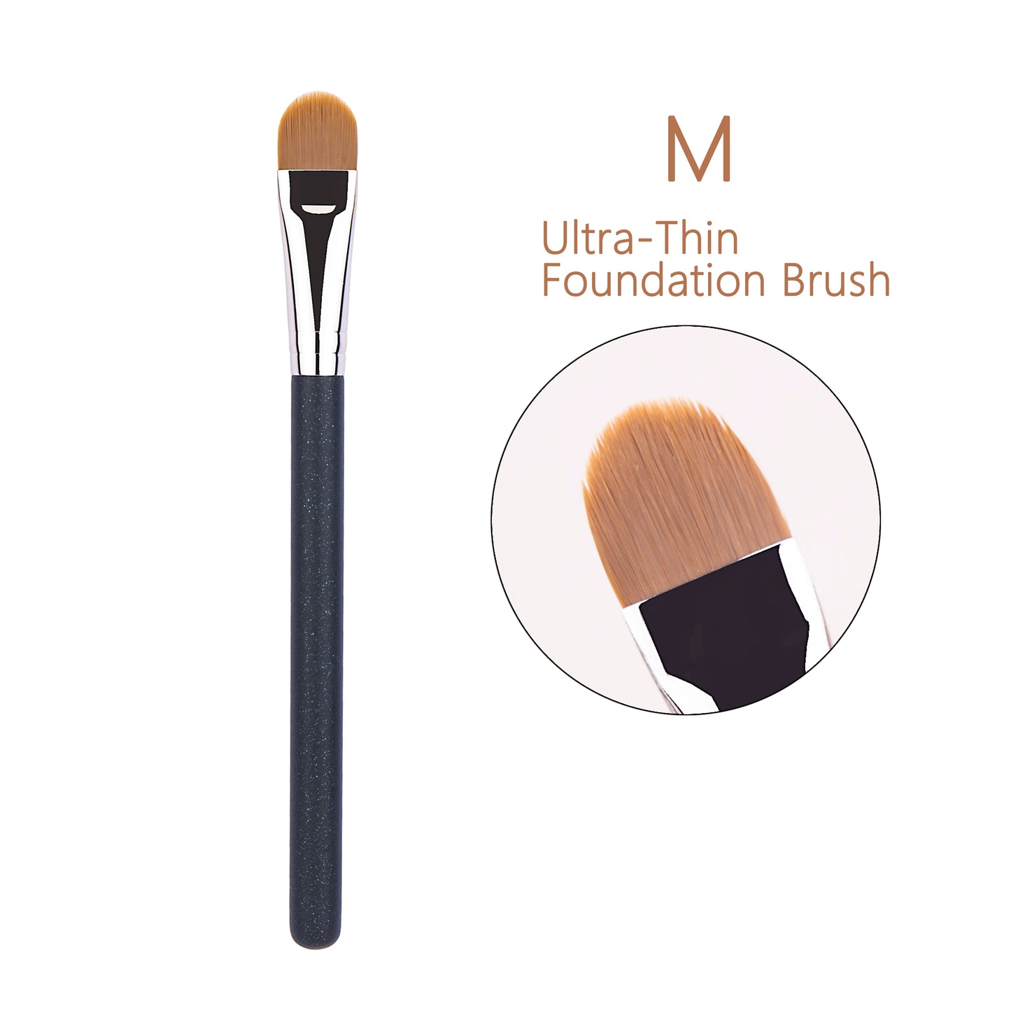 4 Types Sizes Upgraded Ultra-thin Foundation Concealer Makeup Brush