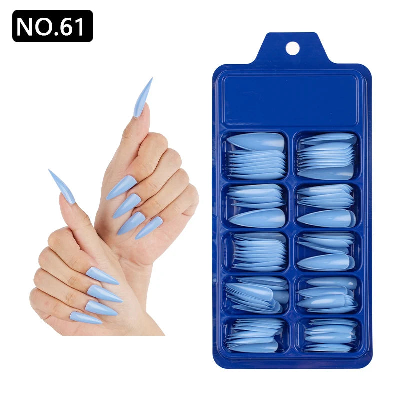100pcs/box Acrylic Artificial False Nail