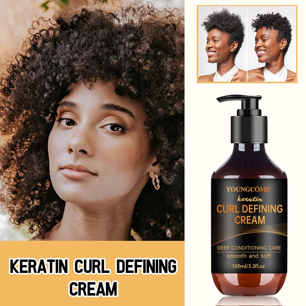 Keratin Curl Defining Cream 5 Seconds Repair Hair