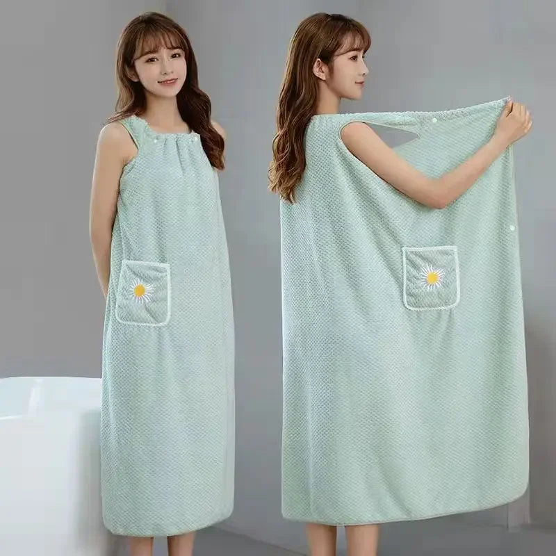 Bath Towel Household Women Wearable Wrap