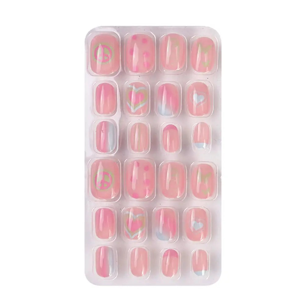 24Pcs/Set Fashion Girls Gifts Finger Nails