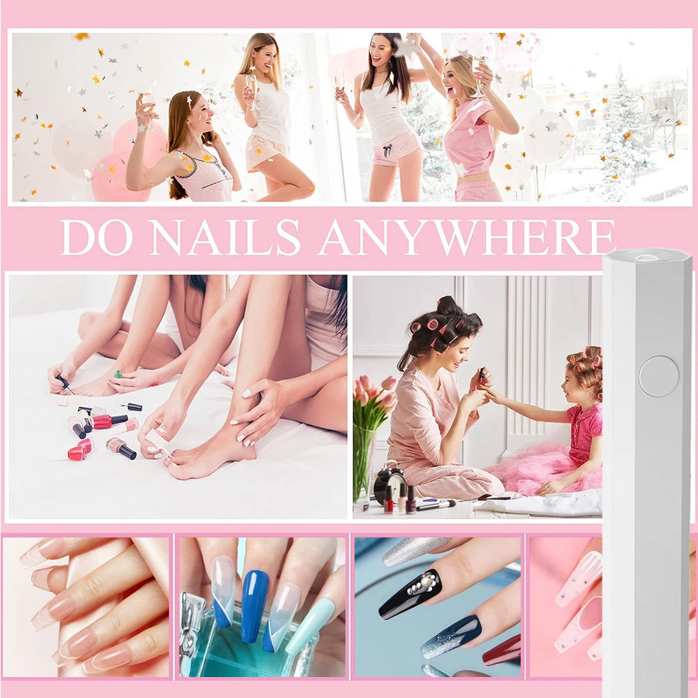 YIKOOLIN Mini UV Light Cure Nails Lamp