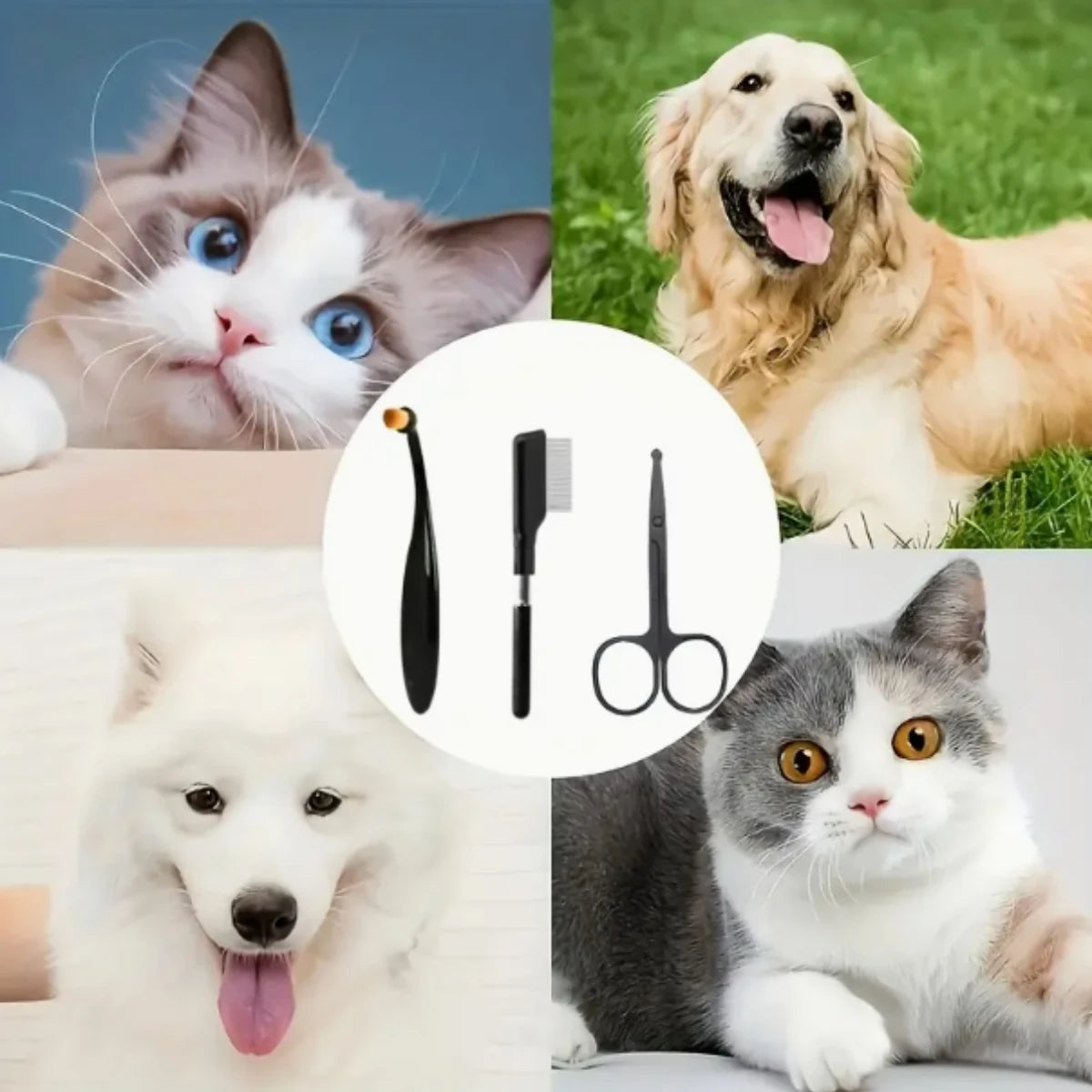 3pcs pet grooming kit