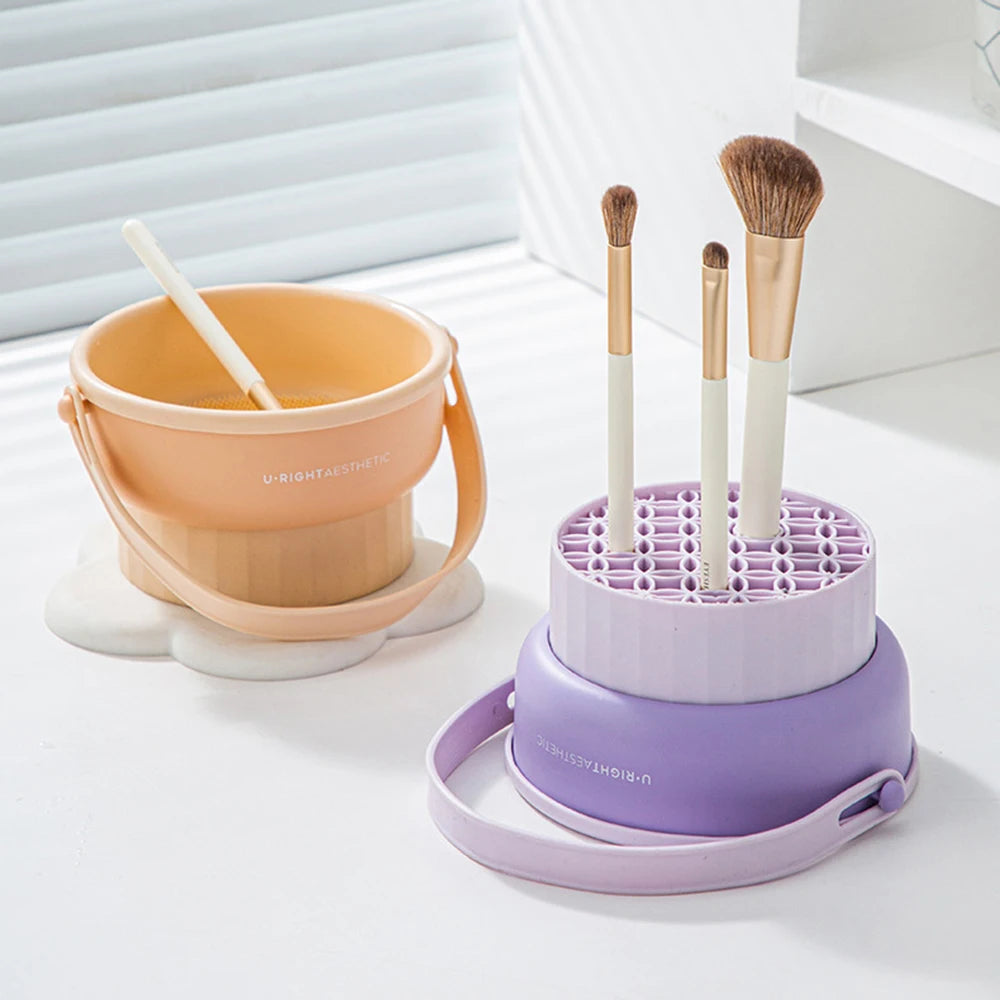 Makeup Brush Cleaning Bucket Washing And Drying Tools