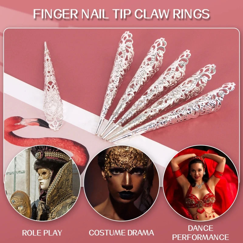Fingertip Claw Rings Nails Decoration