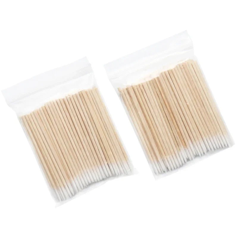 Nails Wood Cotton Swab Clean Sticks Bud