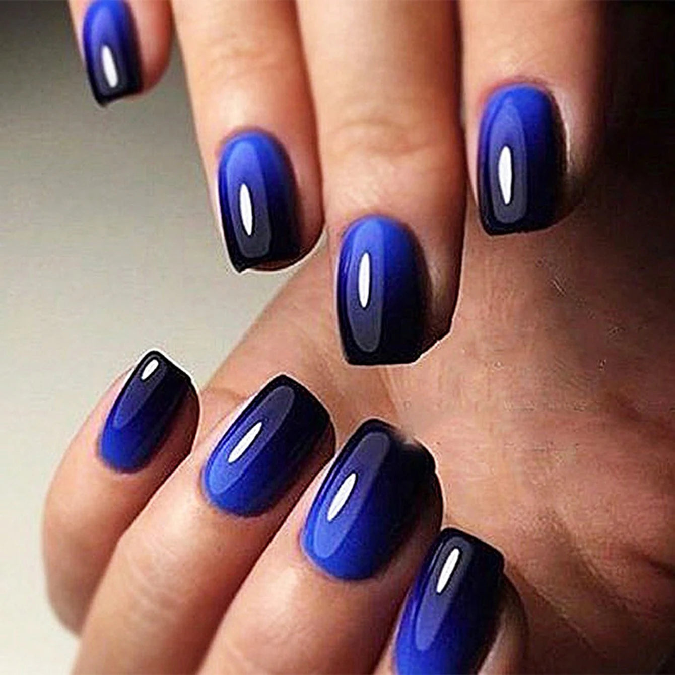24pcs/set short square false nails for women
