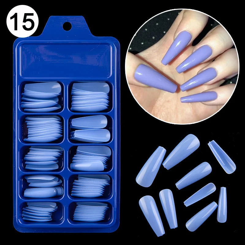 100pcs/box Acrylic Artificial False Nail