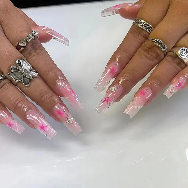 24Pcs Artificial Finger Nails