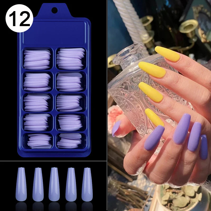 100pcs/box Acrylic Artificial False Nail