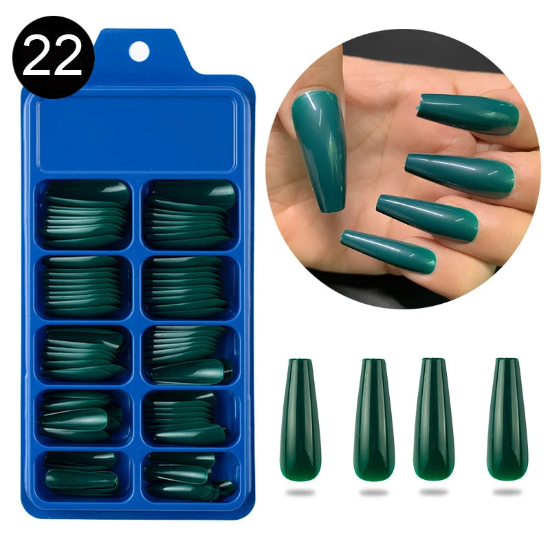 100pcs/box Acrylic Artificial False Nail