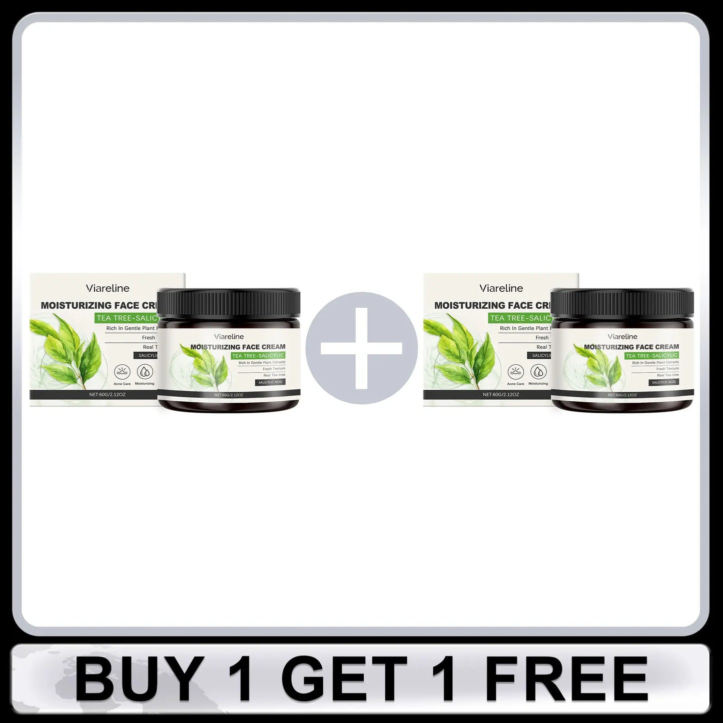 Salicylic Face Care Set Cleansing Pores Cleanser Moisturizing Toner Oil