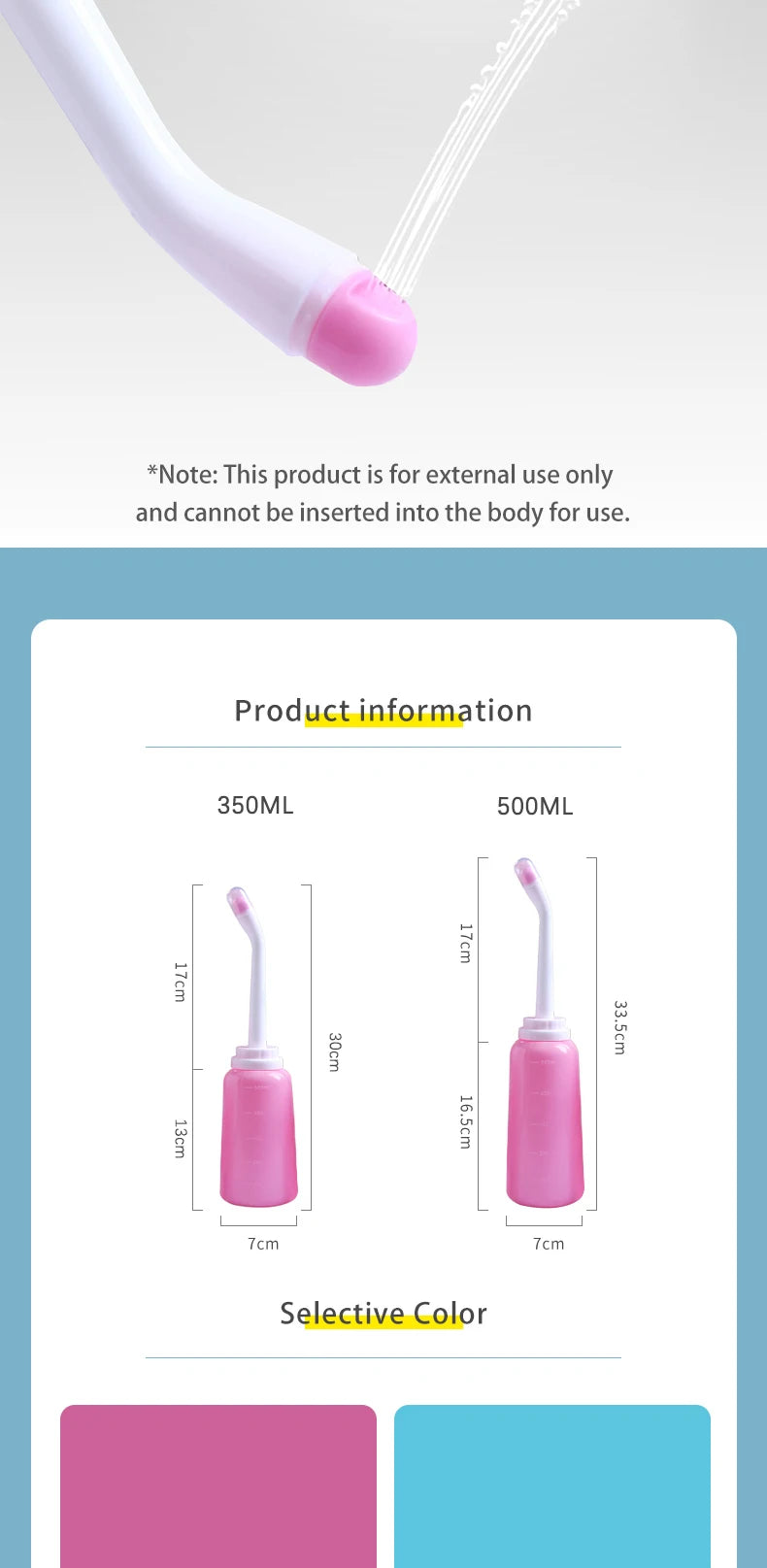 500ml Portable Bidet Spray Handheld