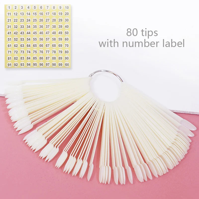 Nail Display Sticks Nail Swatch False Nail Tips
