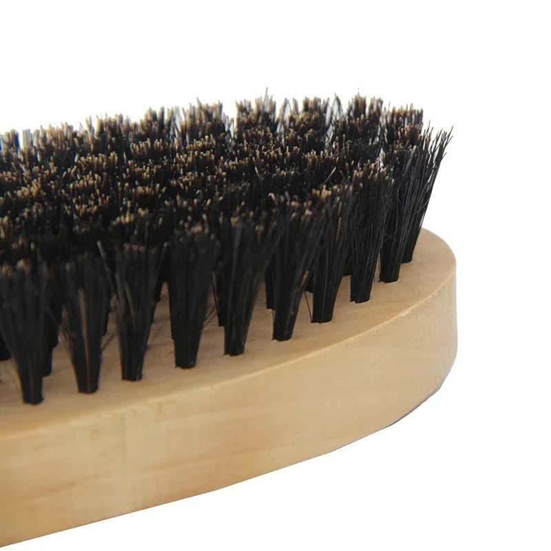 Wooden Hair Beard Brush For Men
