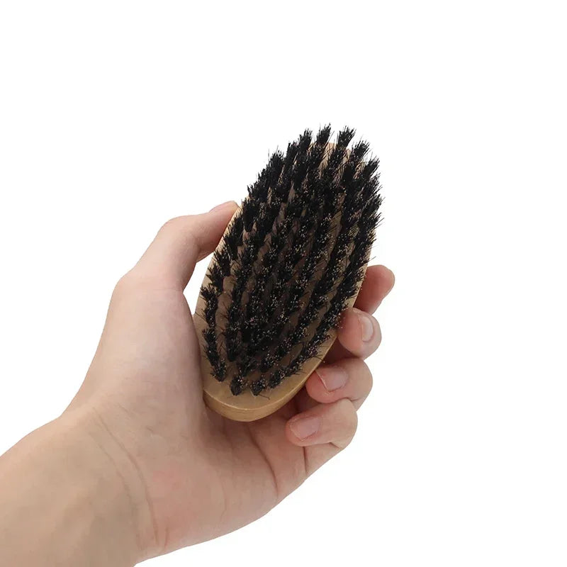 Wooden Hair Beard Brush For Men