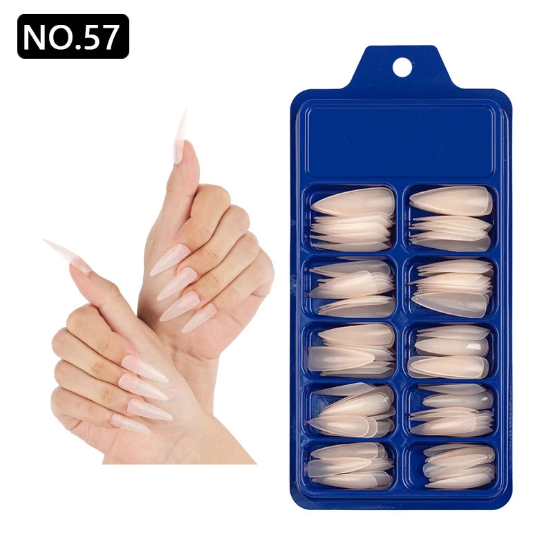 100pcs/box Acrylic Artificial False Nail