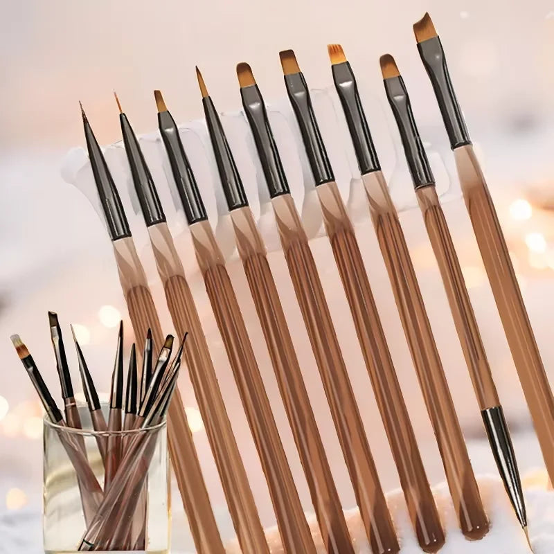 LINMANDA Nail Art Design Pen Painting Tools with Nail Extension