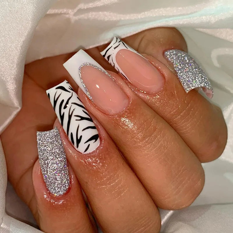 Fashion Colorful Butterfly False Nail