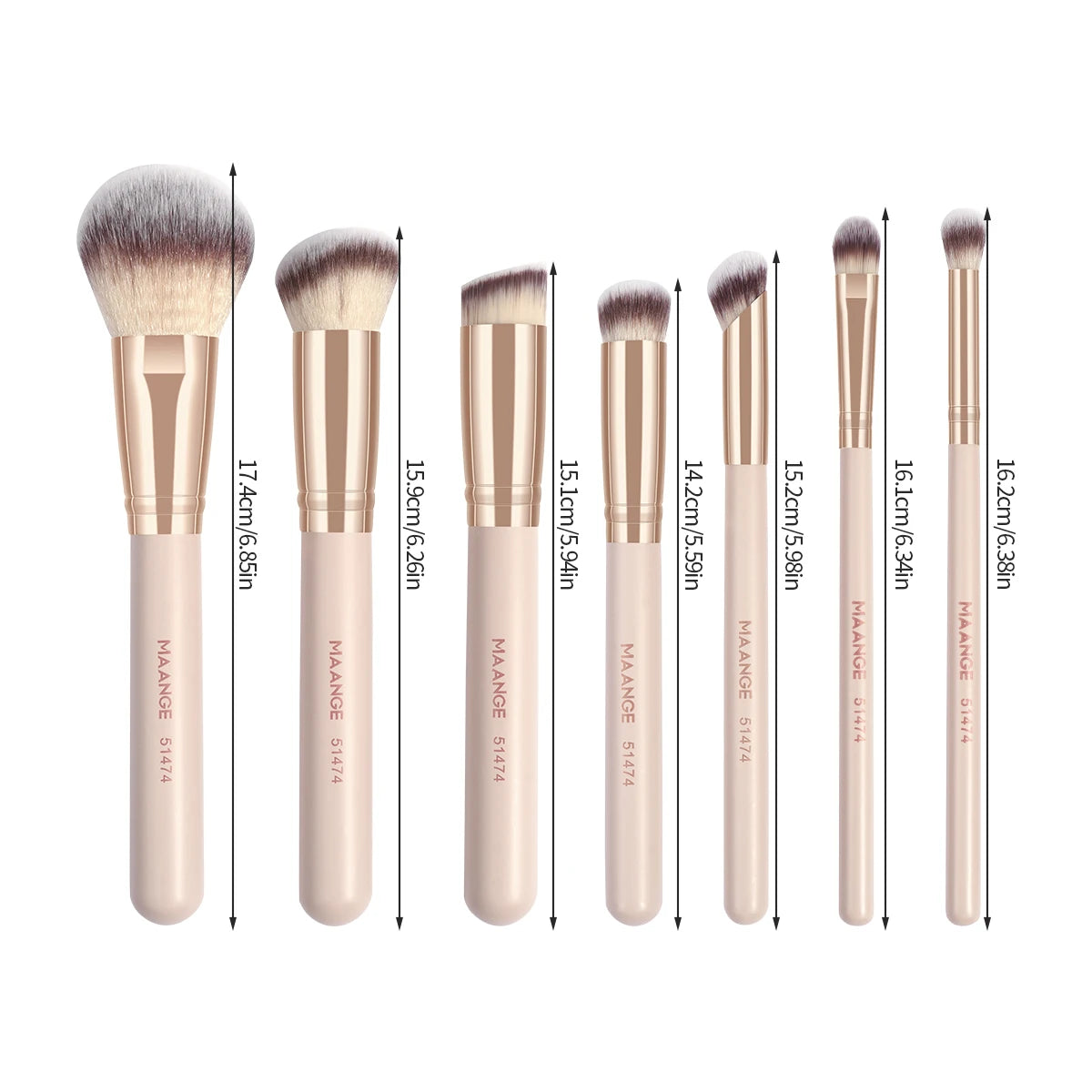 MAANGE 7pcs/set Makeup Brushes for Cosmetics