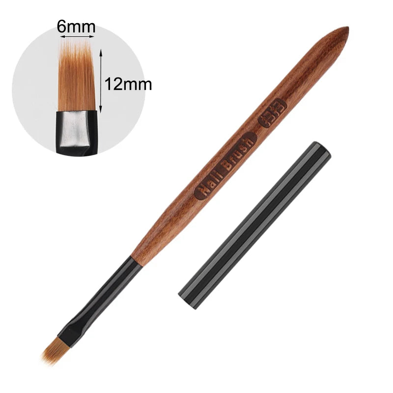 Wood Gel Painting Brush Nail Art