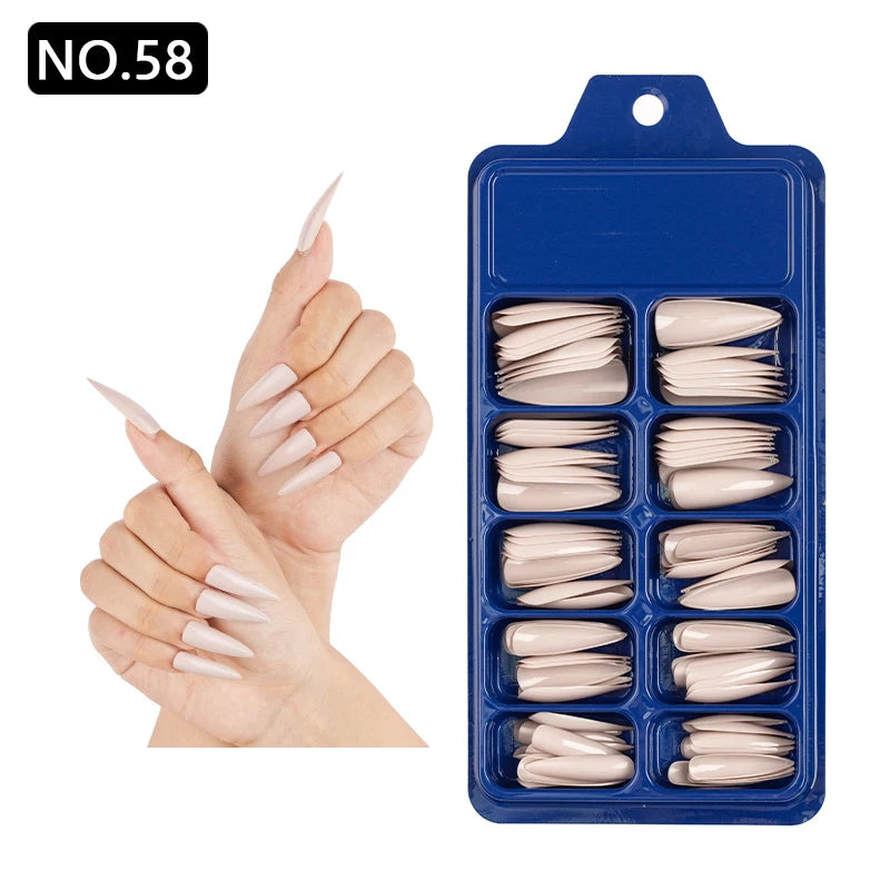 100pcs/box Acrylic Artificial False Nail