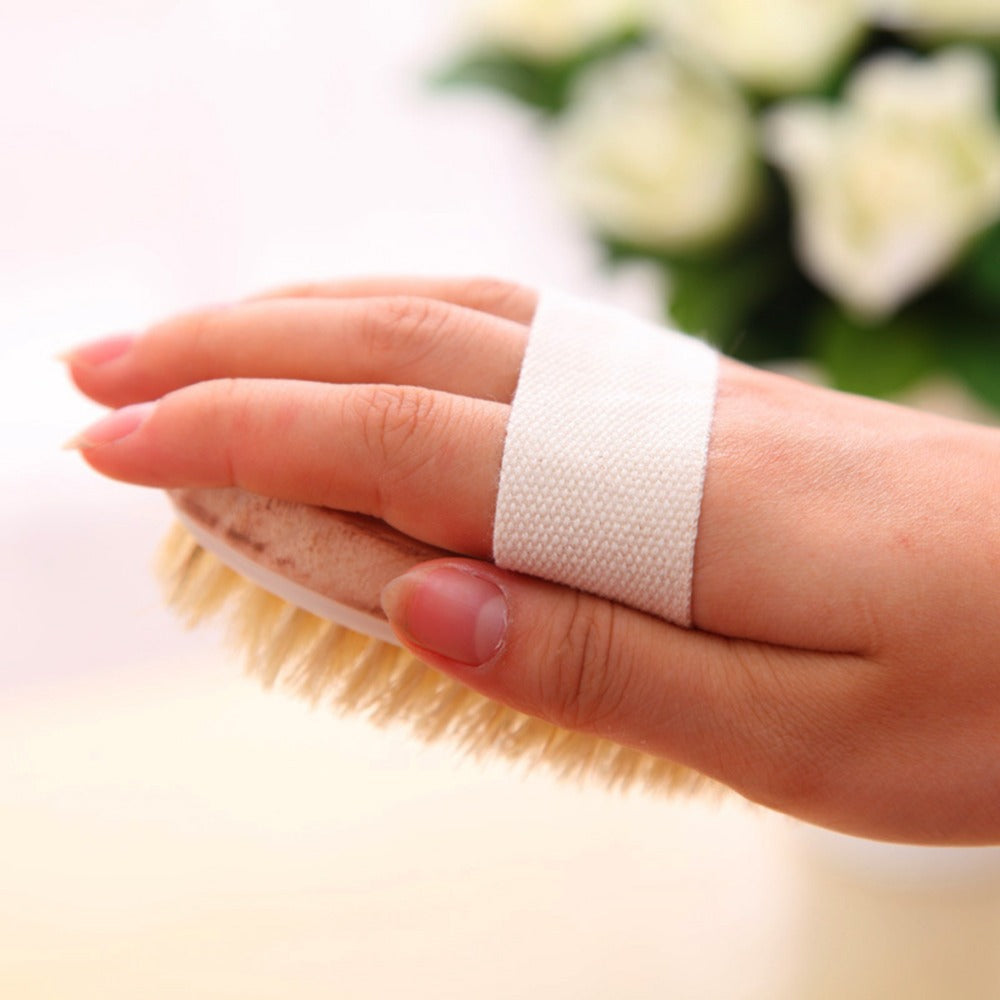 Natural Bath Brush with Long Wooden Handle