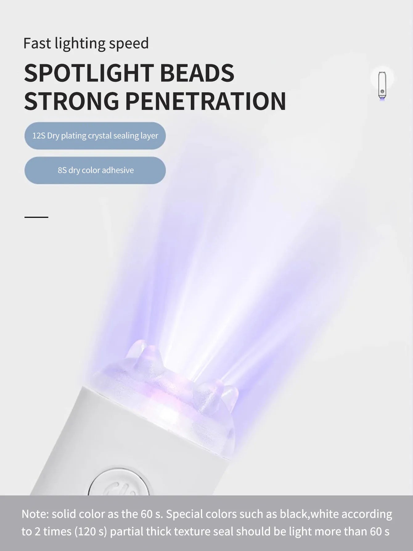3W Mini Nail Dryer Quick-Drying UV Lamp