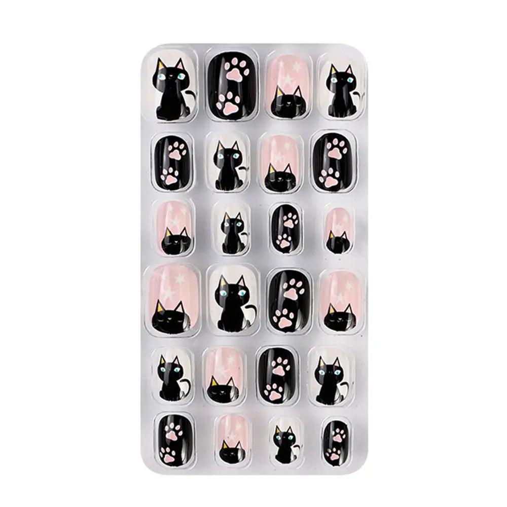 24Pcs/Set Fashion Girls Gifts Finger Nails