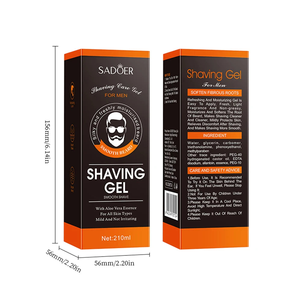 2PCS Men's Shaving Gel Non