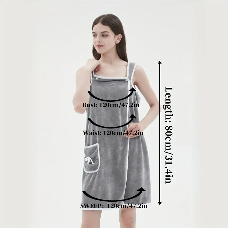Bath Towel Household Women Wearable Wrap