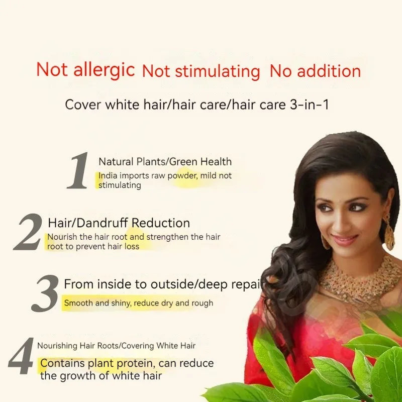 Natural Pure Plant Henna Powder Hair Dye