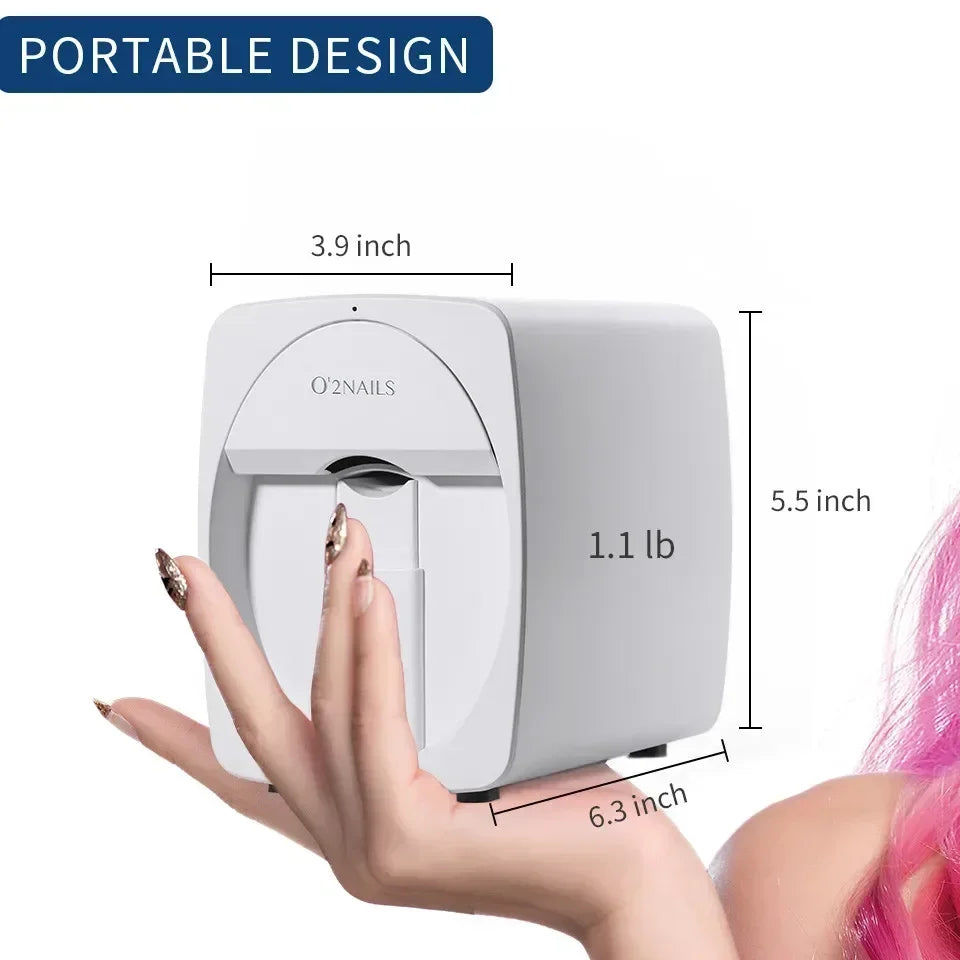 3D Portable Mobile Nail Painting Machine for Home Nail Salon
