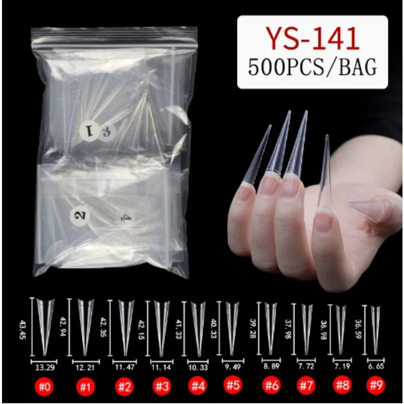 Artistic Extra-Long Pointed Salon Wearable Nail