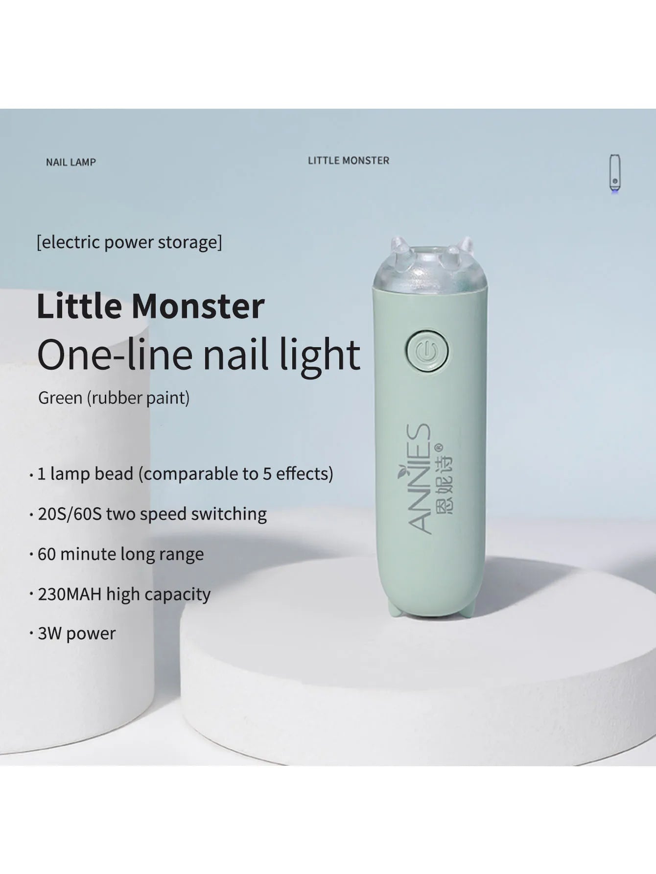 3W Mini Nail Dryer Quick-Drying UV Lamp