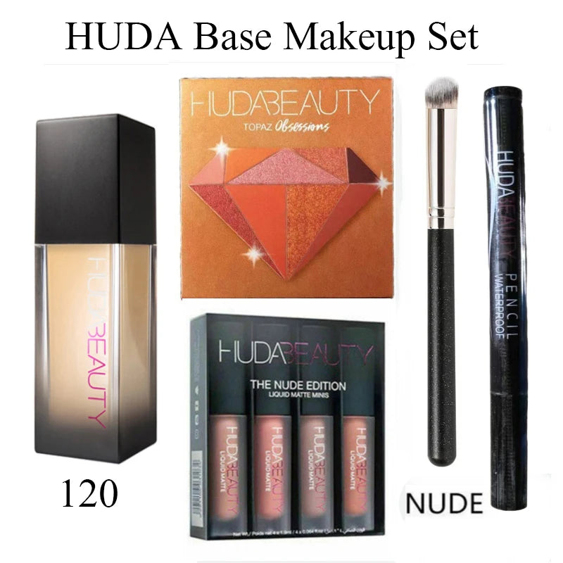 34ml Flawless HUDA 9 Color Foundation Matte Concealer