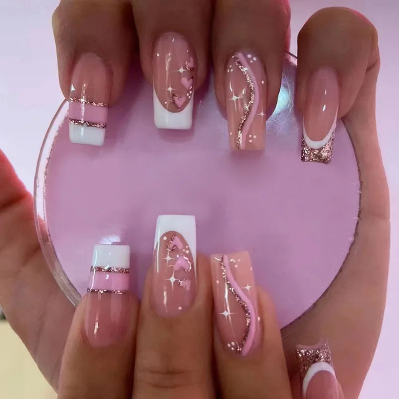 Fashion Colorful Butterfly False Nail