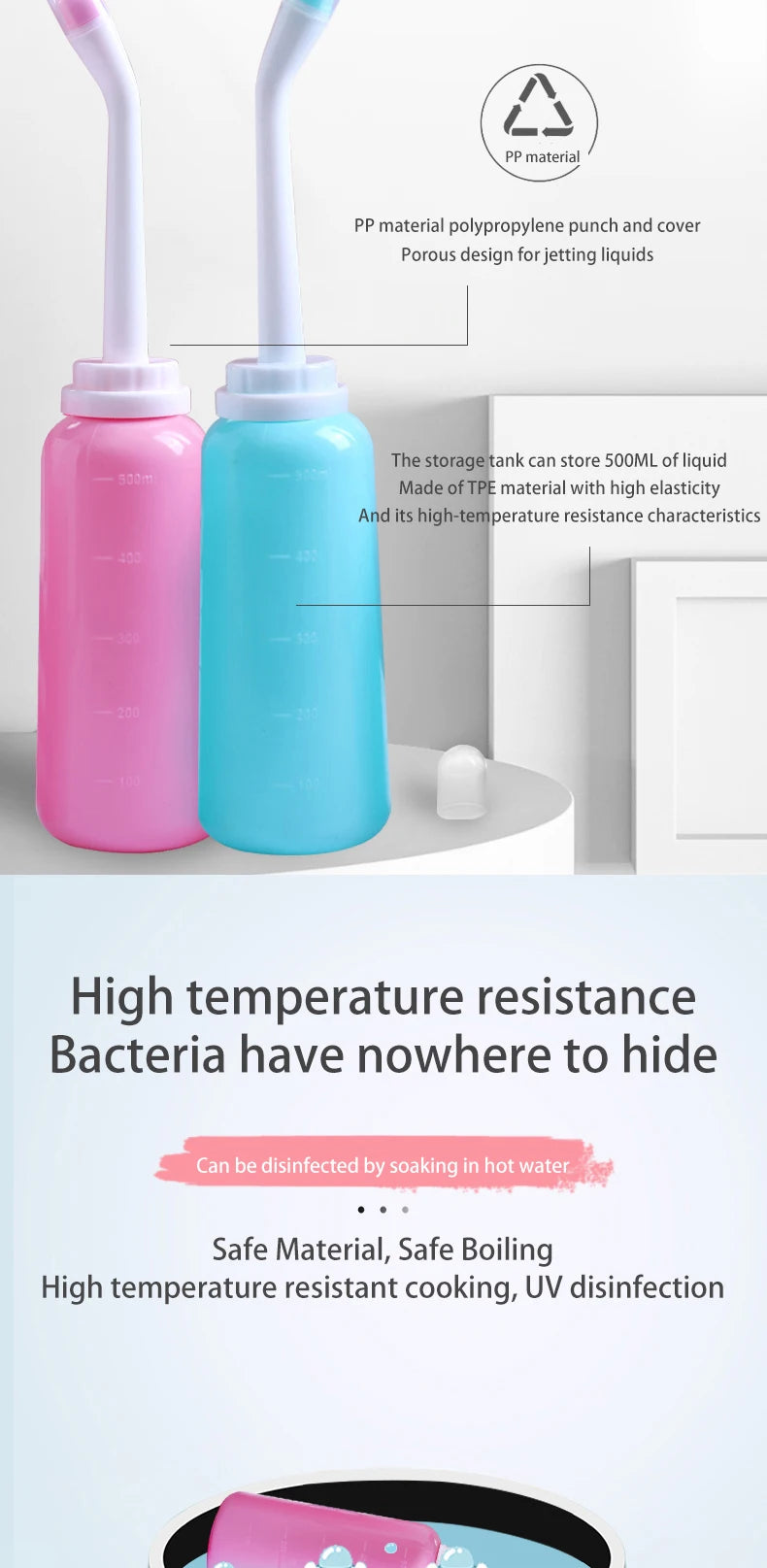 500ml Portable Bidet Spray Handheld