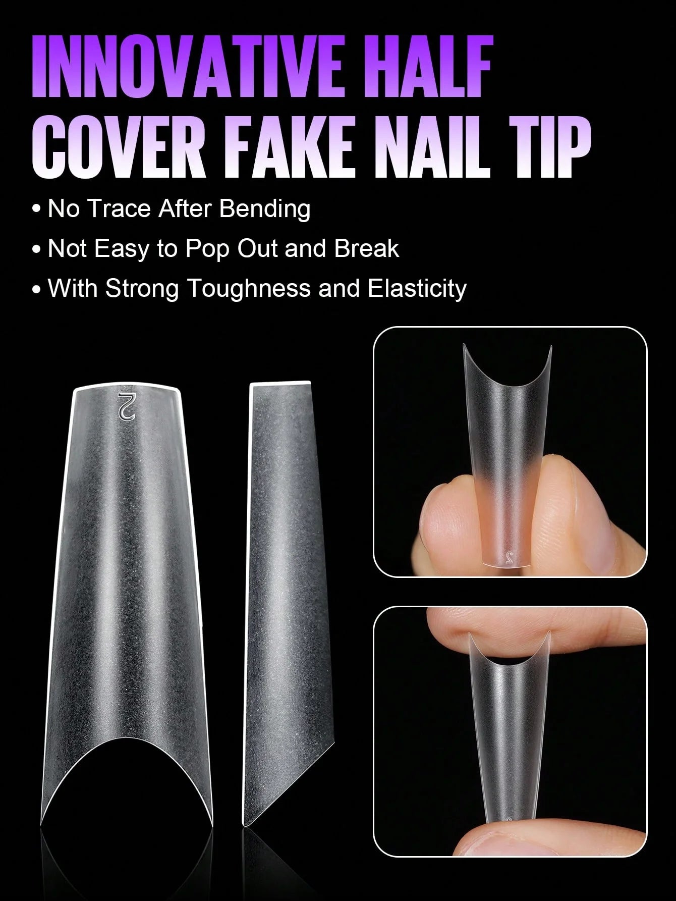 180 extreme coffin shaped nails