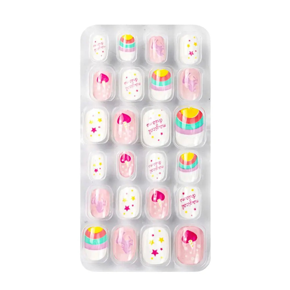 24Pcs/Set Fashion Girls Gifts Finger Nails