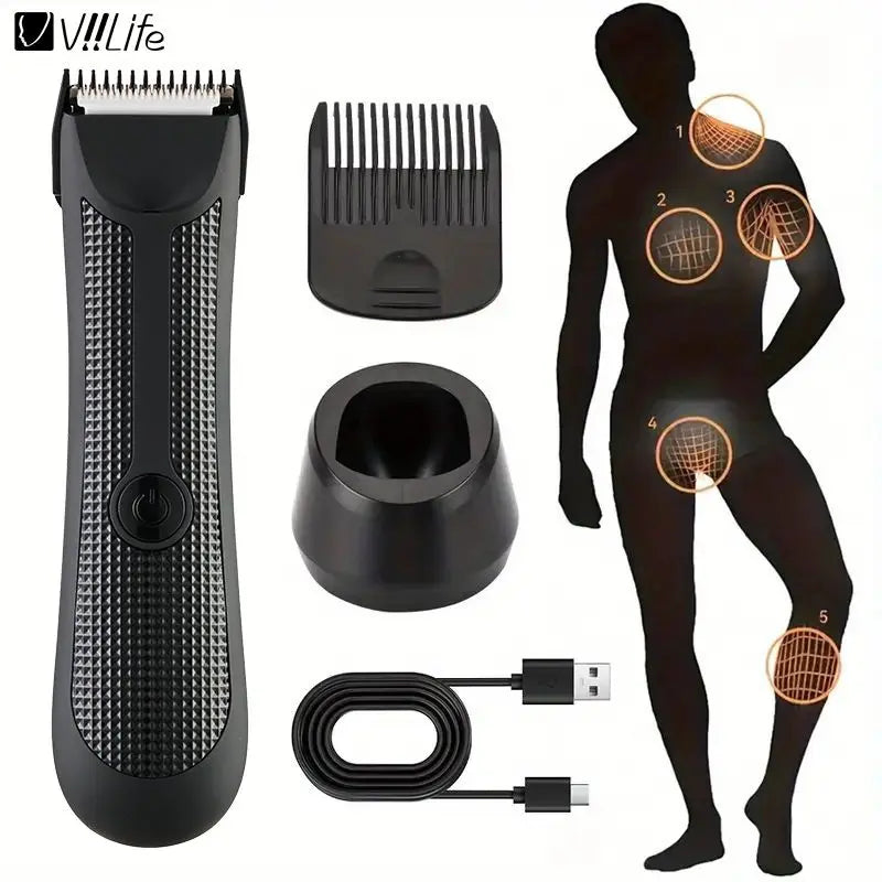 Men's Electric Groin Hair Trimmer