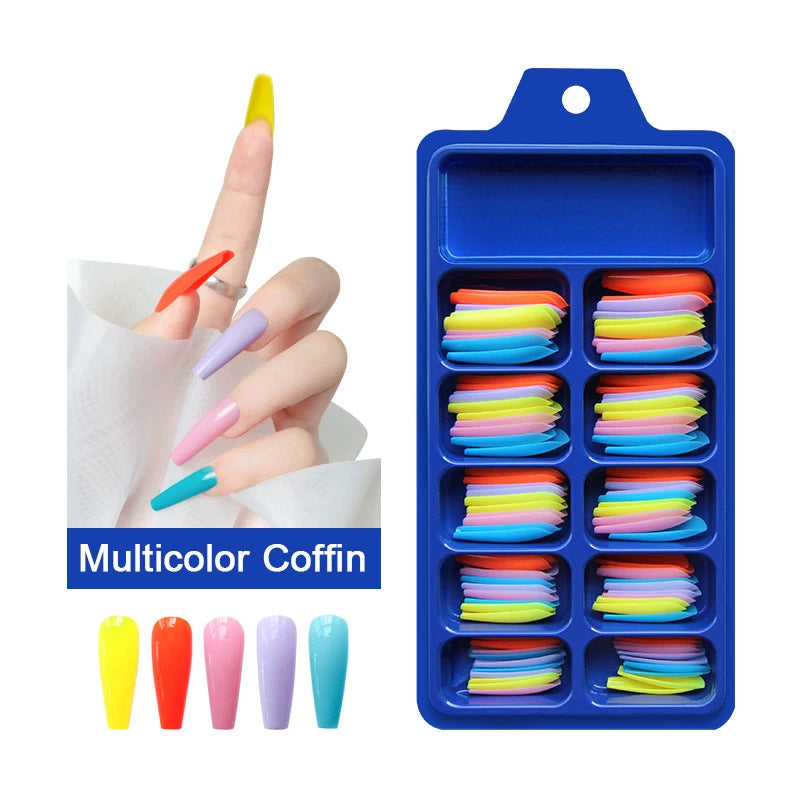 100pcs/box Acrylic Artificial False Nail