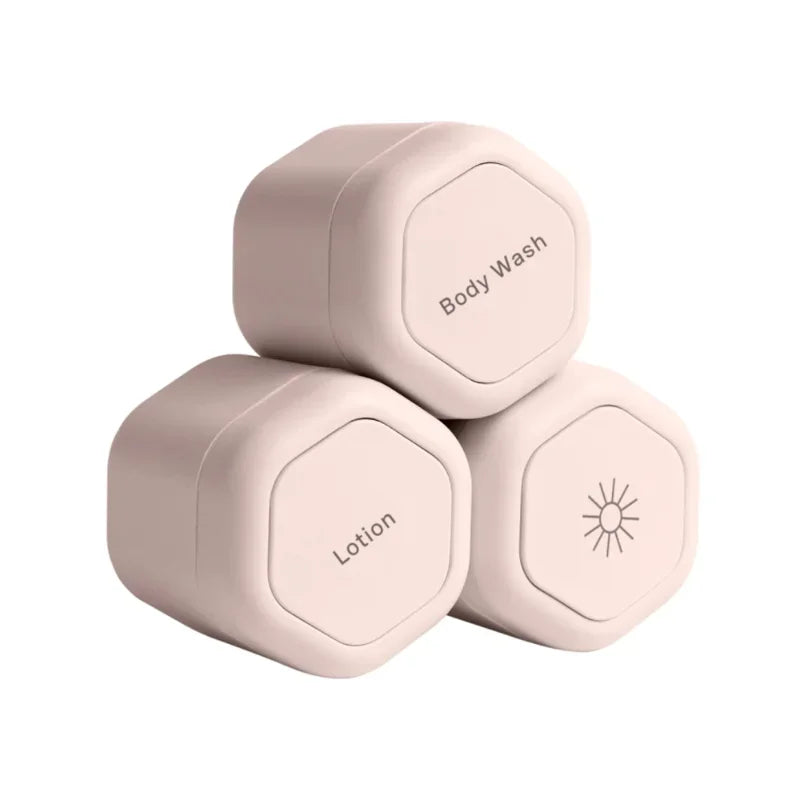 3 Pcs Travel Containers Haircare Set