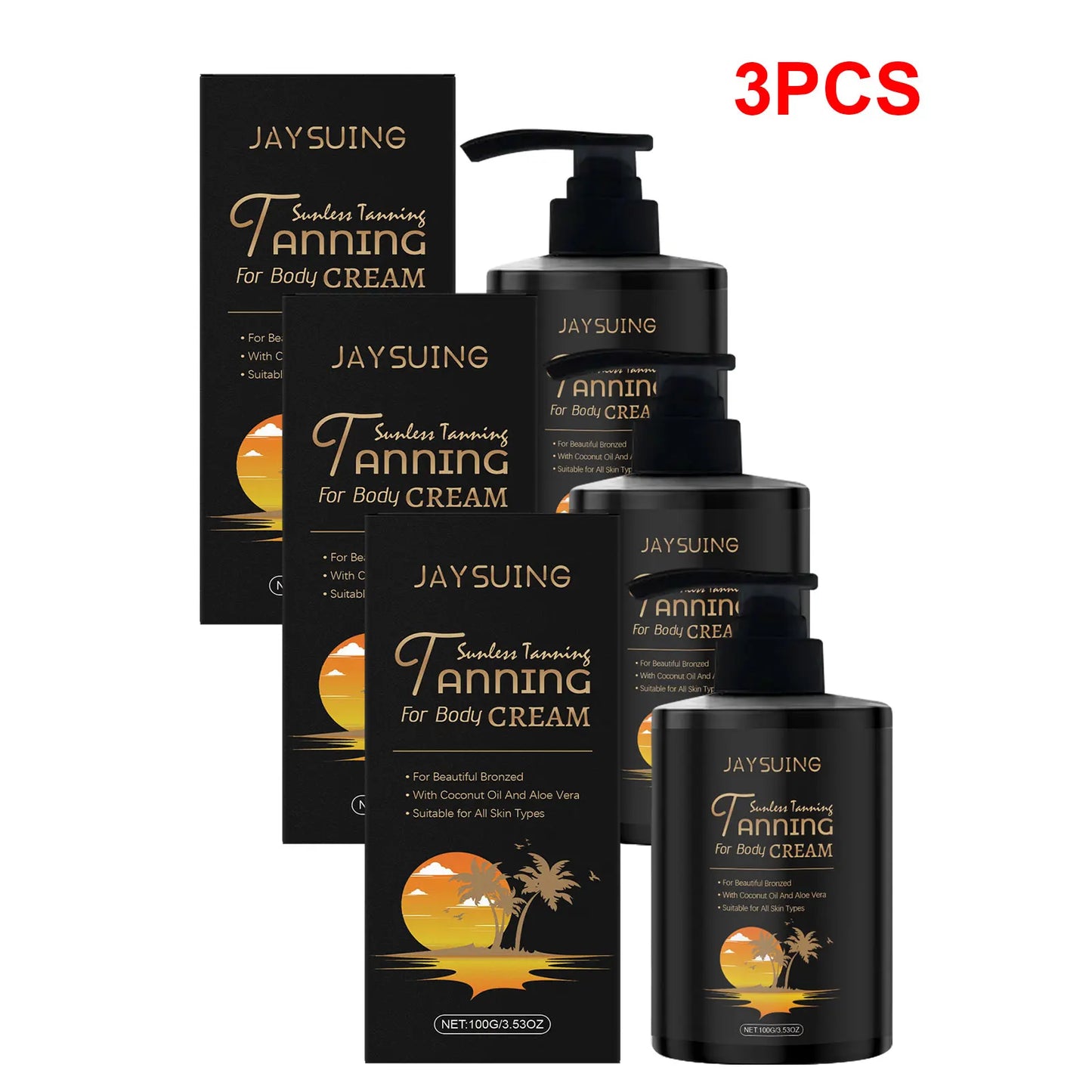 Tanning Lotion Face Body Self Tanner Sunless Browning Streak
