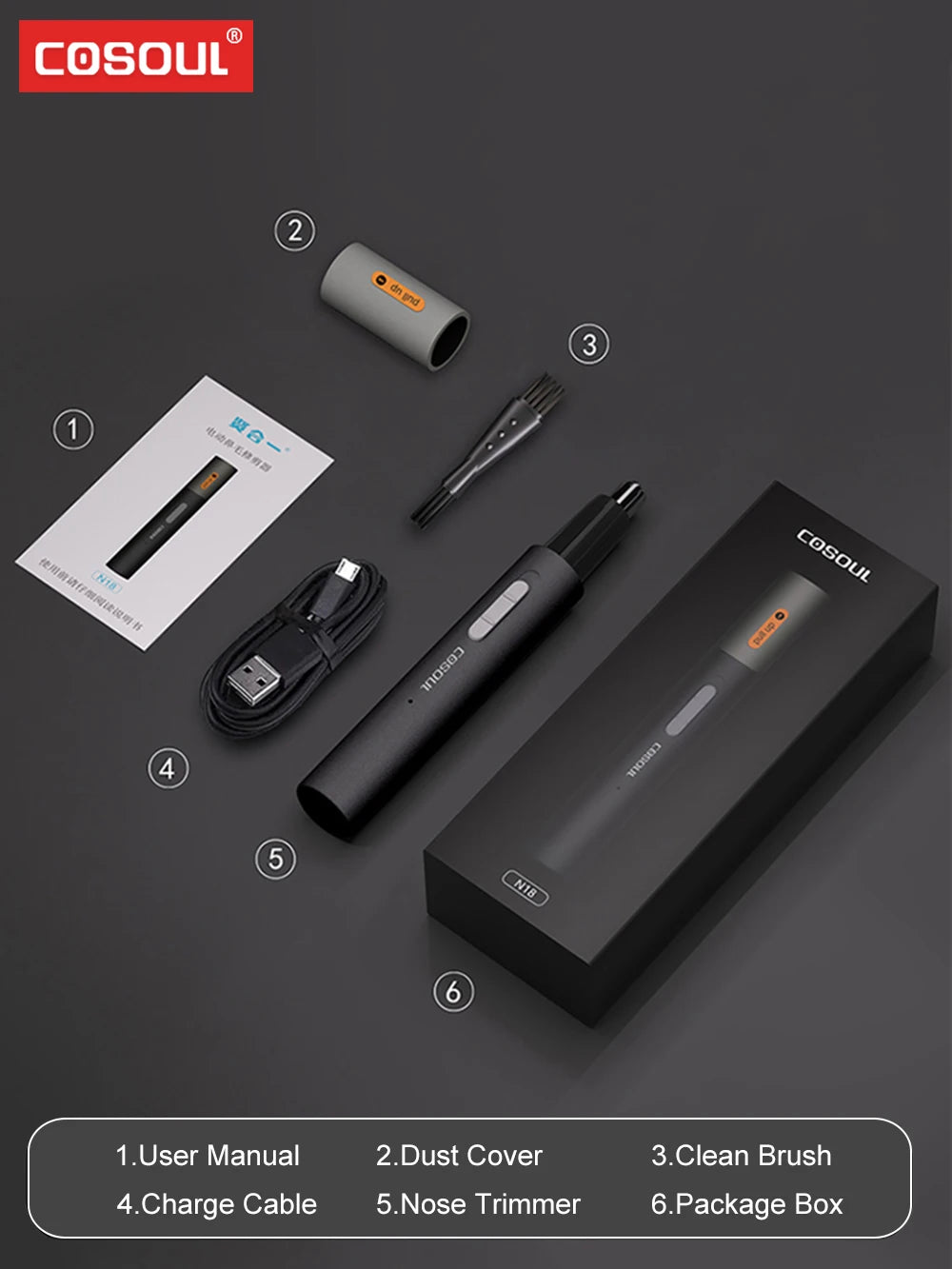 Electric Rechargeable Nose Trimmer