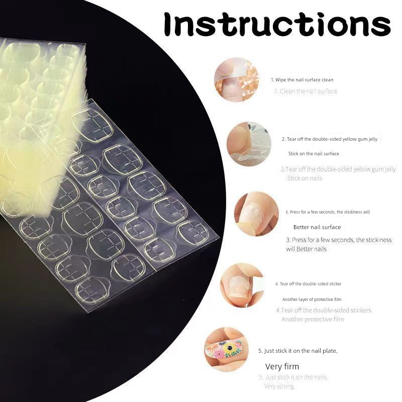 Wear Nail Jelly Glue Nail Beauty Sticker